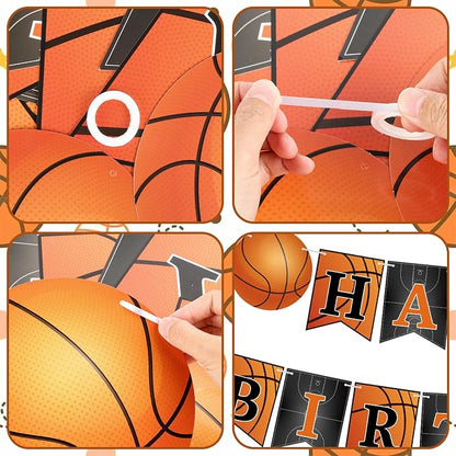 Basketball Happy Birthday Banner Basketball Theme Party Decorations Sport - Image 3