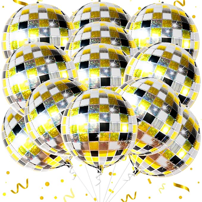 KatchOn, Shiny Disco Ball Foil Balloons by KatchOn