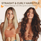 DOORES Clip in Human Hair Extensions Chocolate Brown 120g 22 Inch 7pcs Remy Hair Extensions Clip in Real Hair Extensions Natural Straight Extensions