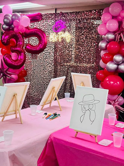 Hot Pink Number 3 Balloon 40 Inch, 3rd Birthday Decorations Men Women | Foil - Image 3