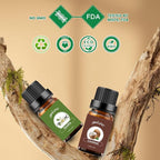 yethious Vanilla Coconut Essential Oil Set Coconut Oil Organic Vanilla Essential Oils for Soap Making, Diffuser, Skin Hair Care - 2 x 10ML