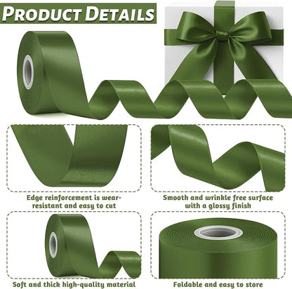 30Yards 1 1/2In Army Green Ribbon - Image 3