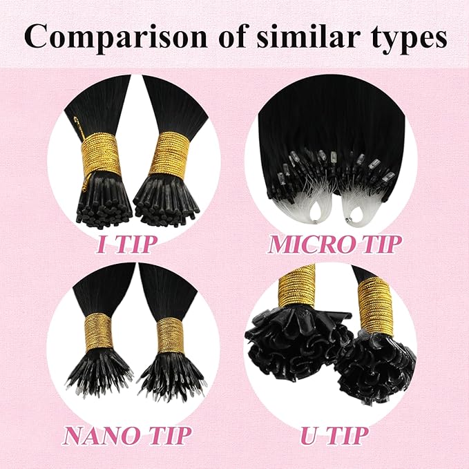 YoungSee Micro Loop Hair Extensions Real Human Hair Black Micro Bead Hair Extensions Real Human Hair Jet Black Beaded Hair Extension Long Hair 22In 50g Microring Hair Extension Remy Hair 50s