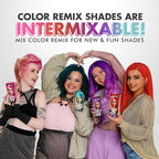 got2b Color Remix Semi-Permanent Hair Color, Purple Punch 094, Customizable Temporary Hair Dye to Create A Vibrant or Pastel Shade, Easy At-Home Application, Lasts Up to 15 Washes