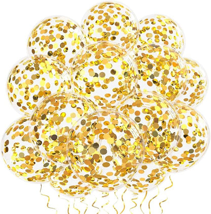 Gold Confetti Balloons by VHUWE