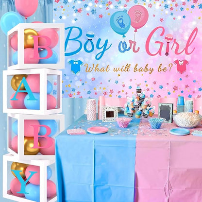 Frigg Pink Blue Gender Reveal Decorations | Balloon Arch Garland Kits, Backdrop - Image 3