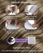 LaaVoo Human Hair Tape in Extensions Balayage Tape in Hair Extensions Human Hair Ombre Brown to Caramel Blonde with Brown 20 Inch 20pcs 50g