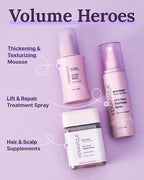 Keranique Hair Thickening Spray for Instant Volume, Texture & Lift for Fine Hair - Heat Damage Protectant With Keratin 6.8 oz