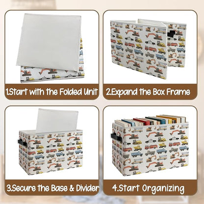 Construction Car Boys Nursery Storage Basket - Image 4