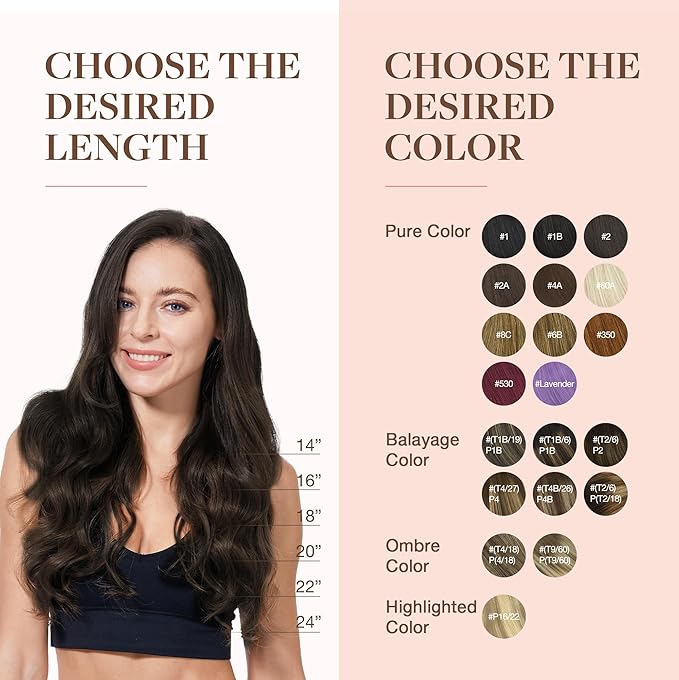GOO GOO Clip in Hair Extensions Real Human Hair, Remy Human Hair Extensions Clip ins for Women, Natural Human Hair, 26inch 135g 7Pcs, 2A Light Brown