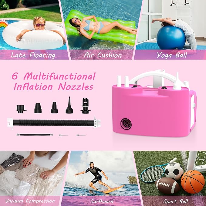 4-in-1 Balloon Pump Electric Balloon Pump Inflador De Globos Electrica Sports - Image 6