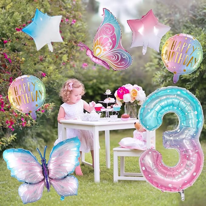 Butterfly 3rd Birthday Decorations - Image 3
