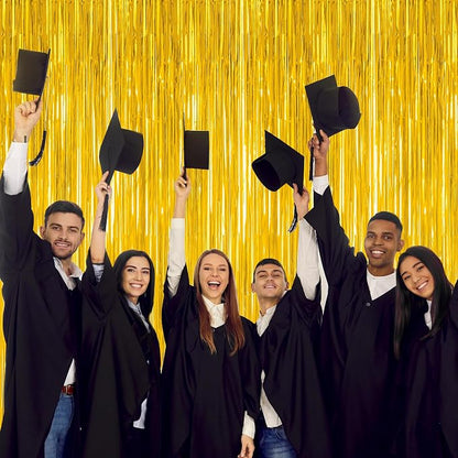 8 Pack 2026 Graduation Party Decorations, 3.28 FT x 7.05 FT Gold Backdrop - Image 6