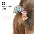 cute design scrunchies for all hair type elastic hair band great for ponytails XL srcunchies set these soft hair ties is great for every occasion (ribbon)