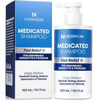 Medicated Shampoo for Scalp Seborrheic Dermatitis & Psoriasis: Plant-Based Formula Soothes Itch, Reduces Flakes, Supports Hair Health & Deep Cleansing Treatment for man and women 300ml/10.0fl oz