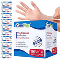 CARE PLUS Vinyl Gloves Clear Large Size 1000 Count | Heavy Duty, Non-Sterile, Powder-Free, Latex-Free Rubber | Food Prep, Kitchen & Cleaning Gloves, Ideal for Professional Use