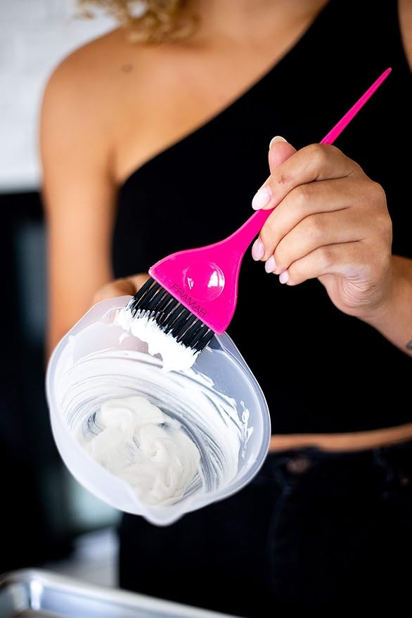 FRAMAR Classic Hair Color Brush – Hair Dye Brushes For Hair Stylist, Hair Coloring Brush, Color Applicator Brush, Tint Brushes For Hair Color, Dye Brush Tools - Pink