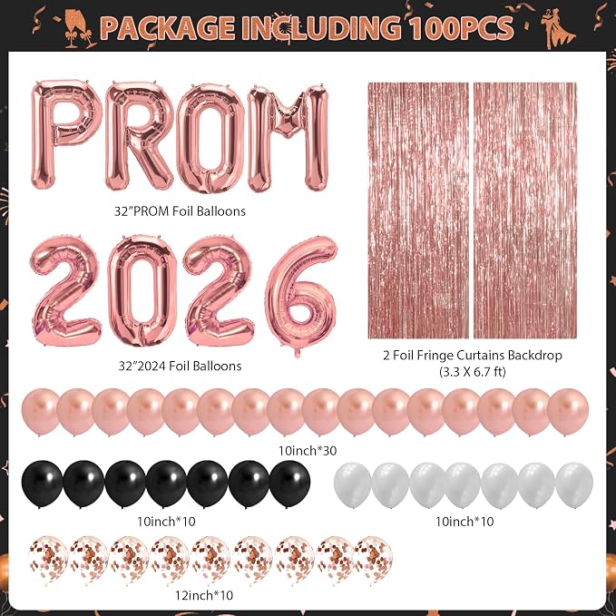 100Pcs Pink Prom Decorations 2026 - Image 2