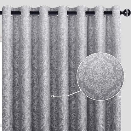 DWCN Grey Ombre Blackout Curtains - Image 2