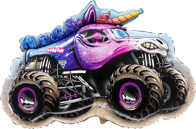 Toyland® 80cm Monster Jam " Sparkle Smash " Foil Balloon by MonsterJamSuperstore