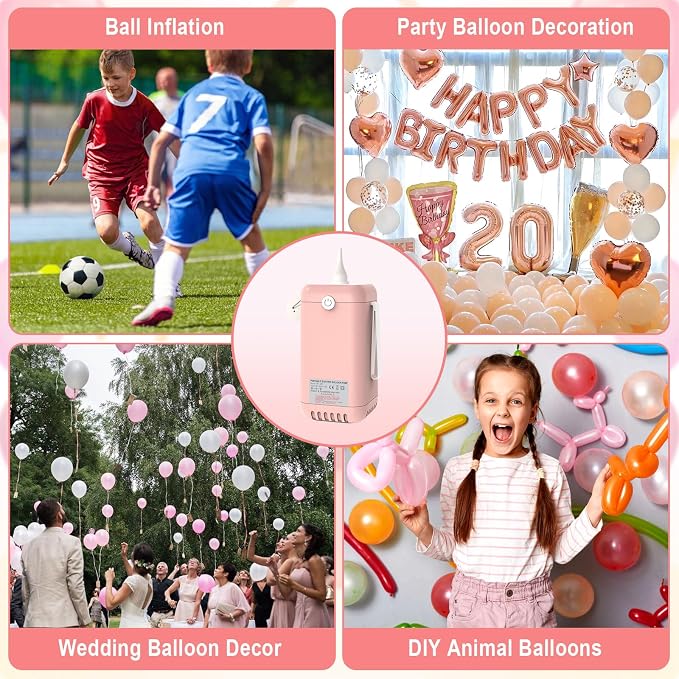 Ball Pump Balloon Pumps Electric, Balloon Pump Portable Long Animal Balloon Pump - Image 6