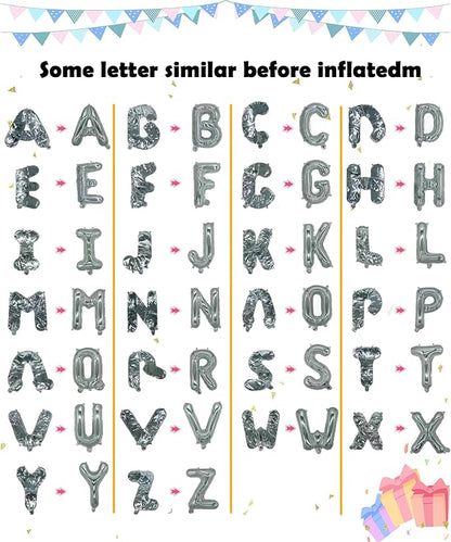 Letter Balloons 16 Inch Mylar Foil Alphabet Letter A-Z Balloons Set - Image 5