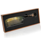 Premium Handmade 100% Oxhorn Anti-static Detangling Styling and Hair Pick Combs Combo Pack for Women & Men