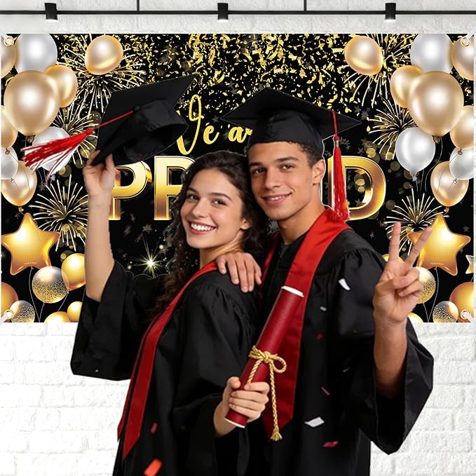 We Are Proud of You Banner – 6x4ft Graduation Banner, Congratulations Banner - Image 3