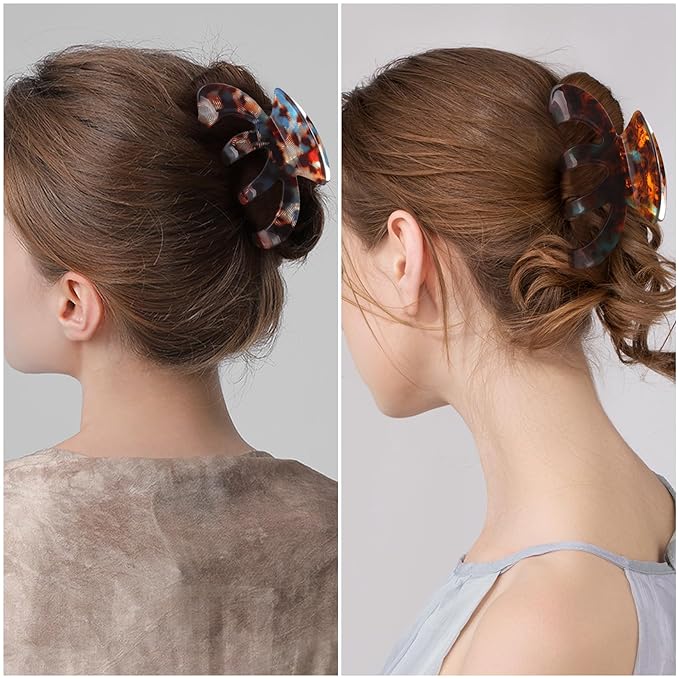 Jayongnee Clips for Women - Octopus Claw Clip - Hair Clips for Long and Thick Hair, Non-Slip Big Claw Strong Hold Hair Unbreakable 3 PCS