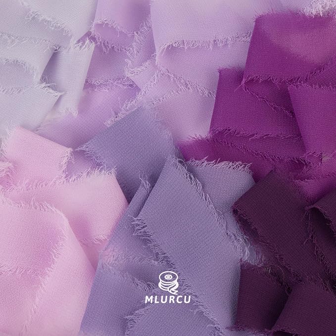 Purple Chiffon Ribbon - Image 3