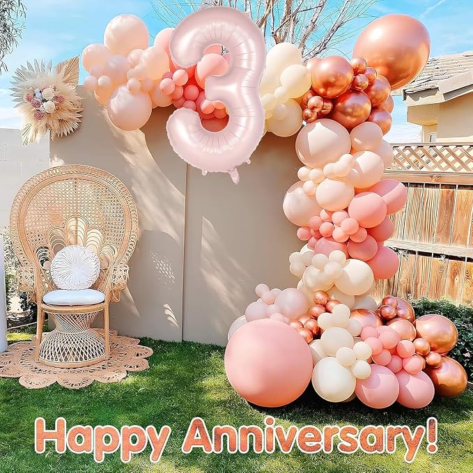 Light Pink Number 13 Balloon, 40 Inch Giant Mylar Number Balloons, Large Foil - Image 6