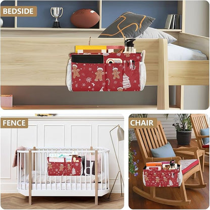 Bedside Caddy Hanging Bunk Bed Caddy Bed Organizer Hanging Pocket - Image 8