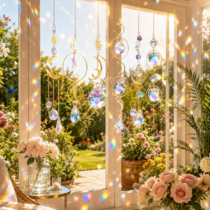 ilclviz Suncatcher Crystal Hanging Sun Catcher | Sun Catcher Prism - Image 5