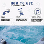 Triple-Action 3-in-1 Weekly Hot Tub Cleaner, Conditioner & Clarifier – Hot Tub Chemicals for Crystal Clear Water – Works on All Hot Tubs & Inflatable Spas – Made in USA – Veteran-Owned (4 Week Kit)