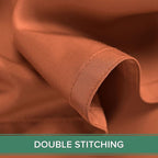 Queen Pillowcases by Pure Bamboo, Genuine 100% Organic Viscose Derived from Bamboo, Luxuriously Soft & Cooling, Double Stitching, Envelope Closure (2 Queen Pillowcases, Terracotta)