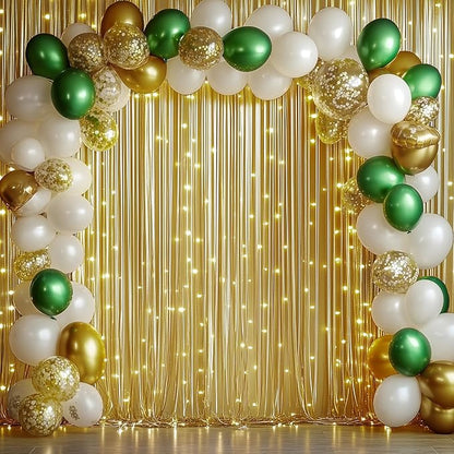 50x10ft Shimmer Gold Sequin Backdrop Curtain - Image 4