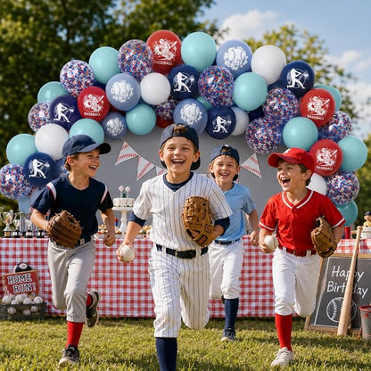 Baseball Balloons for Birthday Party Decor - Image 7