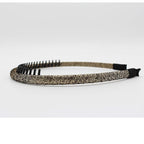Multicolor Stylish Teeth Comb Hair Hoop Hairband Headband Soft Comfy Non-slip Hair Accessories for Women/Girl(6 color)