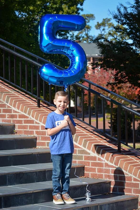 Navy Blue 5 Balloon - Image 2