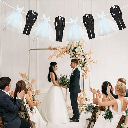 Bridal Shower Banner Decoration Glitter Wedding Party Decorations - Image 5
