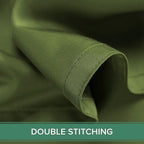 Queen Pillowcases by Pure Bamboo, Genuine 100% Organic Viscose Derived from Bamboo, Luxuriously Soft & Cooling, Double Stitching, Envelope Closure (2 Queen Pillowcases, Pesto)