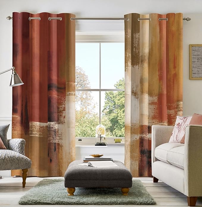 Asuexpect Burnt Orange Curtains - Image 5