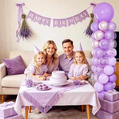 Purple Balloon Column Stand Kit of 2 - Image 5
