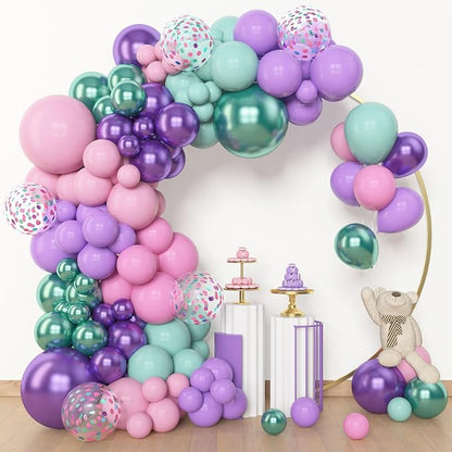 Amandir 153pcs Mermaid Balloon Garland Arch Kit Different Sizes | 18 12 10 5 - Image 2