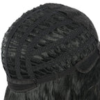 karlery California 70s 80s Rocker Wig Men Women Long Curly Black Halloween Costume Wig