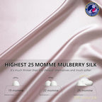 ZIMASILK 25 Momme 100% Pure Mulberry Silk Pillowcase for Hair and Skin Care, Highest Grade 6A Pillow Cases for Women, Long-Lasting Durablity, Gift for Women Men, 1Pc (King 20"x36", Light Plum)