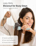 AIMIKE NaturaVol Round Brush for Blow Out, Round Hair Brush Nano Thermal Ceramic & Ionic Tech, for Blow Drying & Salon-like Styling at-home, Maximum Volume Shine - 1.7” Barrel, 2.5” w/Bristle