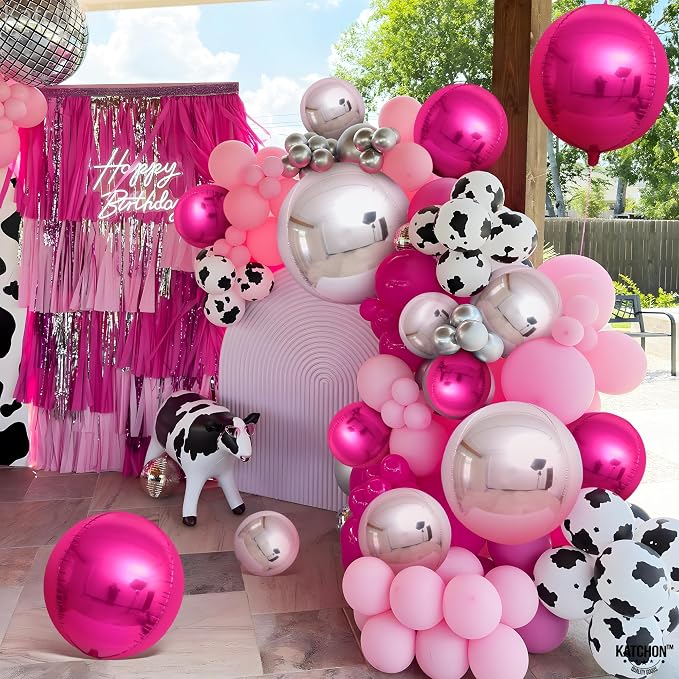 KatchOn Hot Pink and Silver Balloons - Image 7