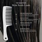 Goldie Locks Signature Wide Tooth Comb – Extension & Curl Friendly Detangling Comb for Wet or Dry Hair – Gentle on Delicate Strands, Curls & Hair Extensions