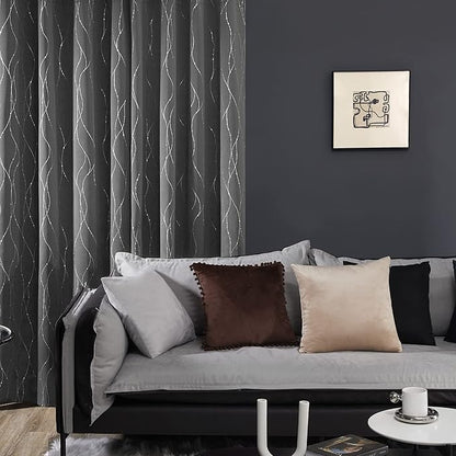 Deconovo Living Room Curtains 72 Inches Long, Thermal Insulated, Room Darkening - Image 3